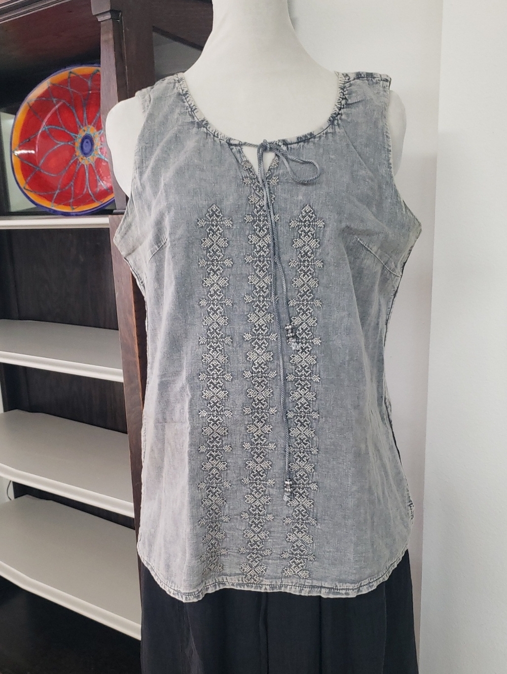 Luna Moon Cotton Boho Top M